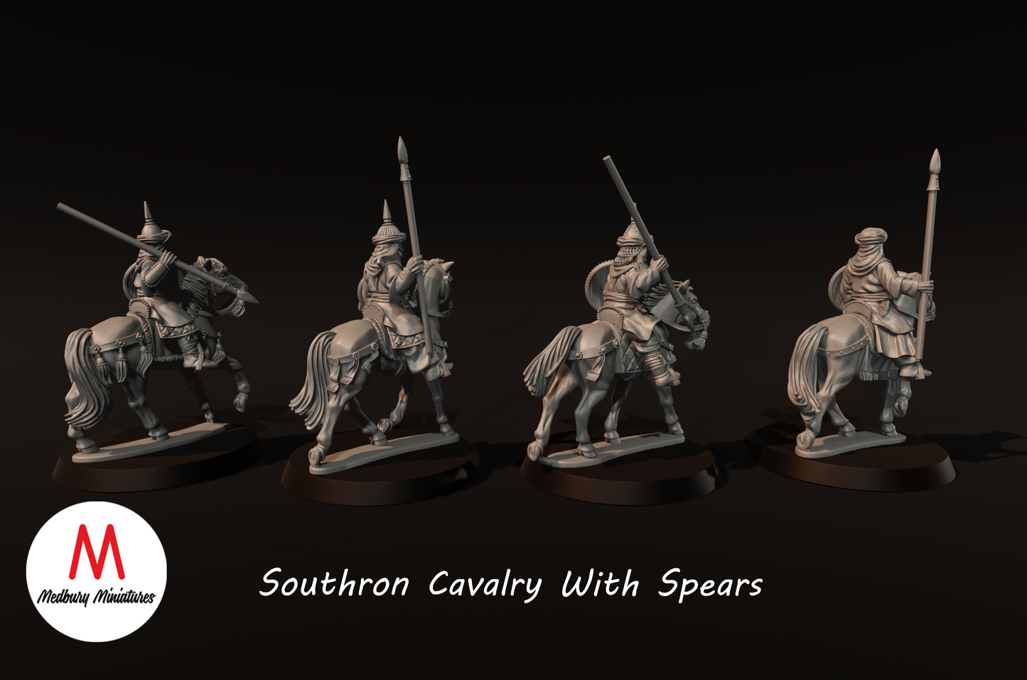 Southron Cavalry with Spears - Medbury Miniatures