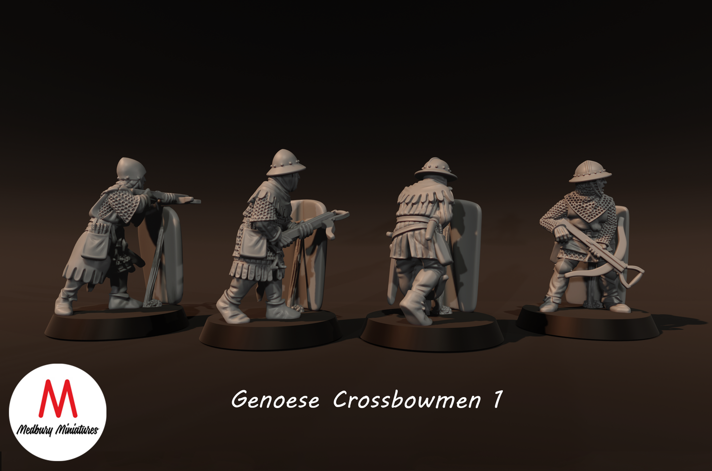 Genoese Crossbowmen 1 - Medbury Miniatures