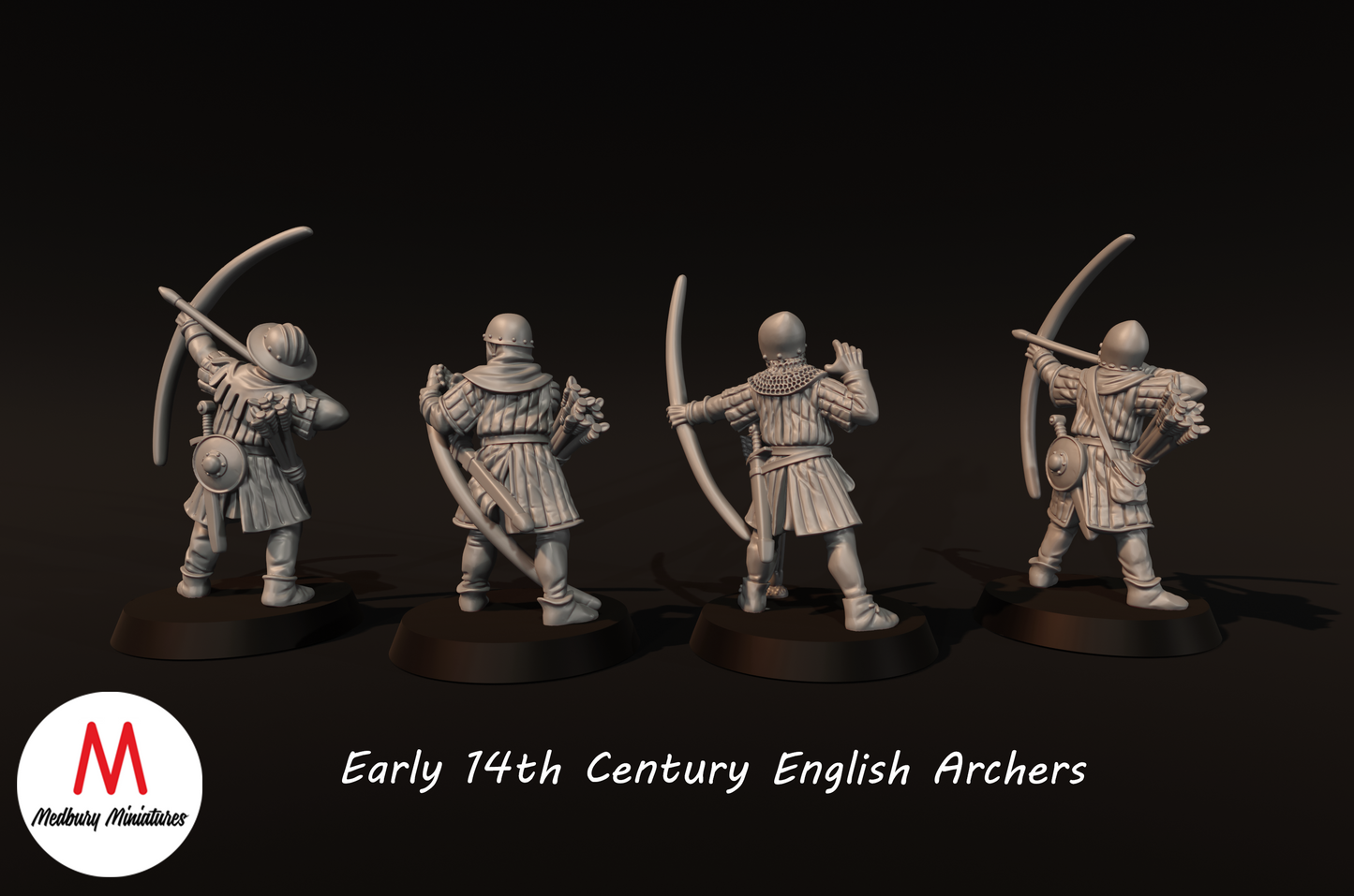 Early 14th Century English Archers (Longbowmen) - Medbury Miniatures