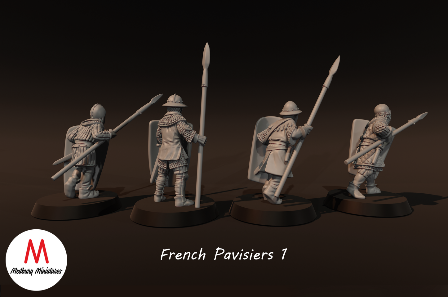 French Pavisiers 1 - Medbury Miniatures