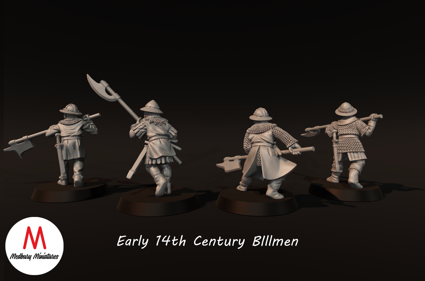 Early 14th Century Billmen - Medbury Miniatures