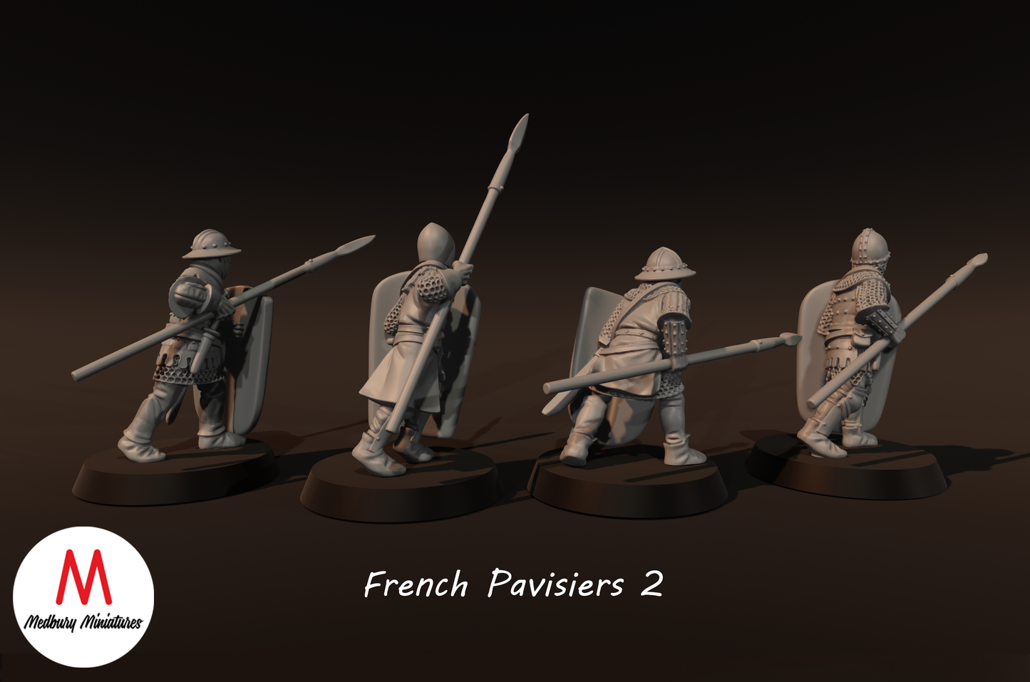 Französische Pavisiers 1 - Medbury Miniatures