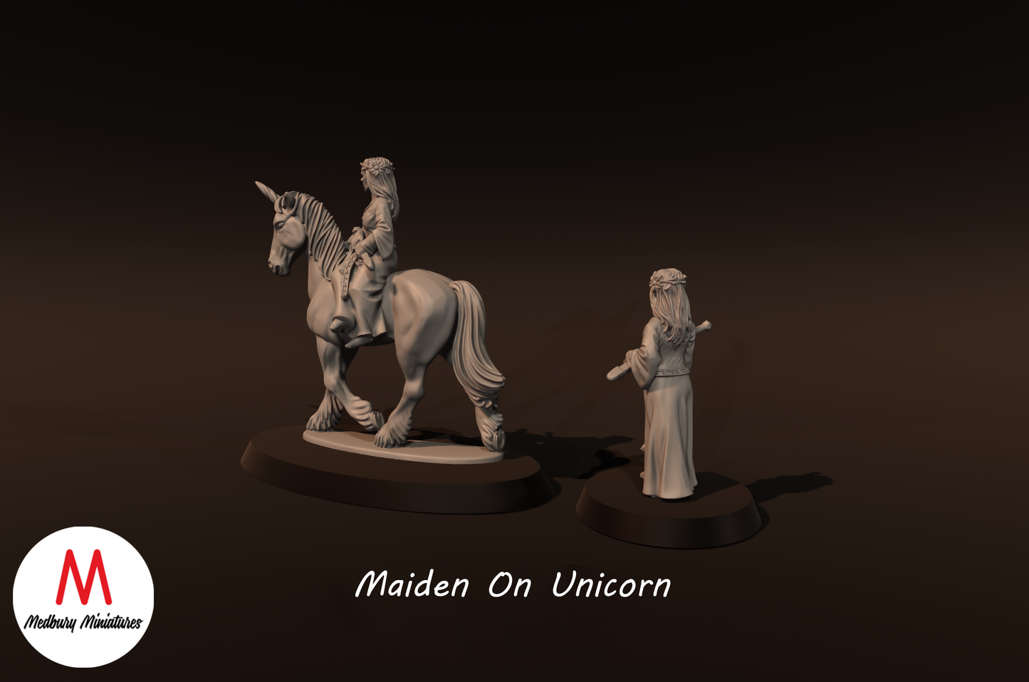 Jungfrau auf Einhorn - Medbury Miniatures