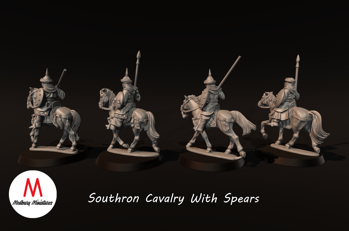 Südliche Kavallerie mit Speeren - Medbury Miniatures