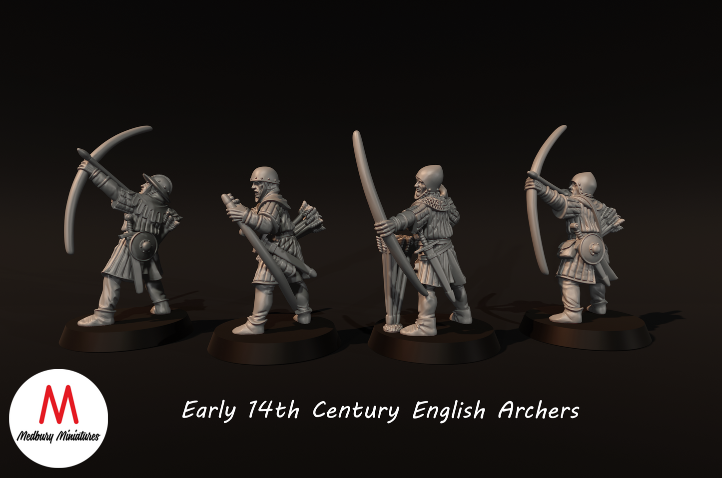 Early 14th Century English Archers (Longbowmen) - Medbury Miniatures