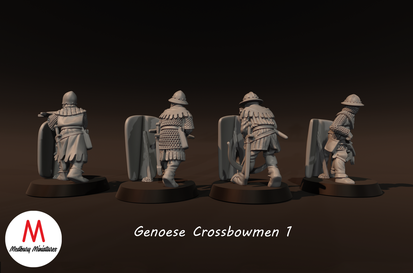 Genoese Crossbowmen 1 - Medbury Miniatures