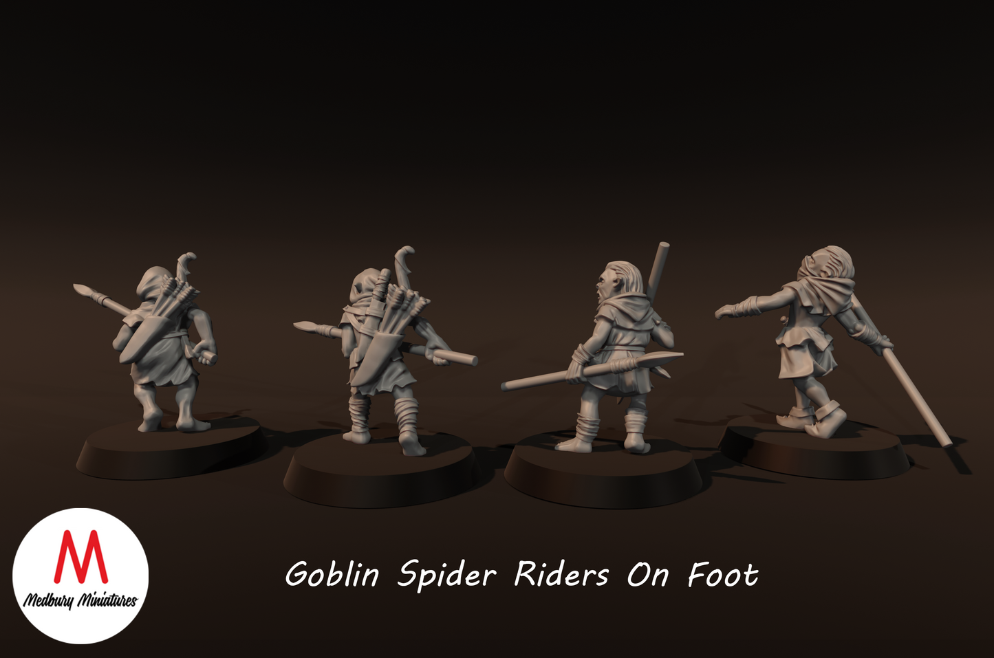 Kobold-Spinnenreiter zu Fuß - Medbury Miniatures