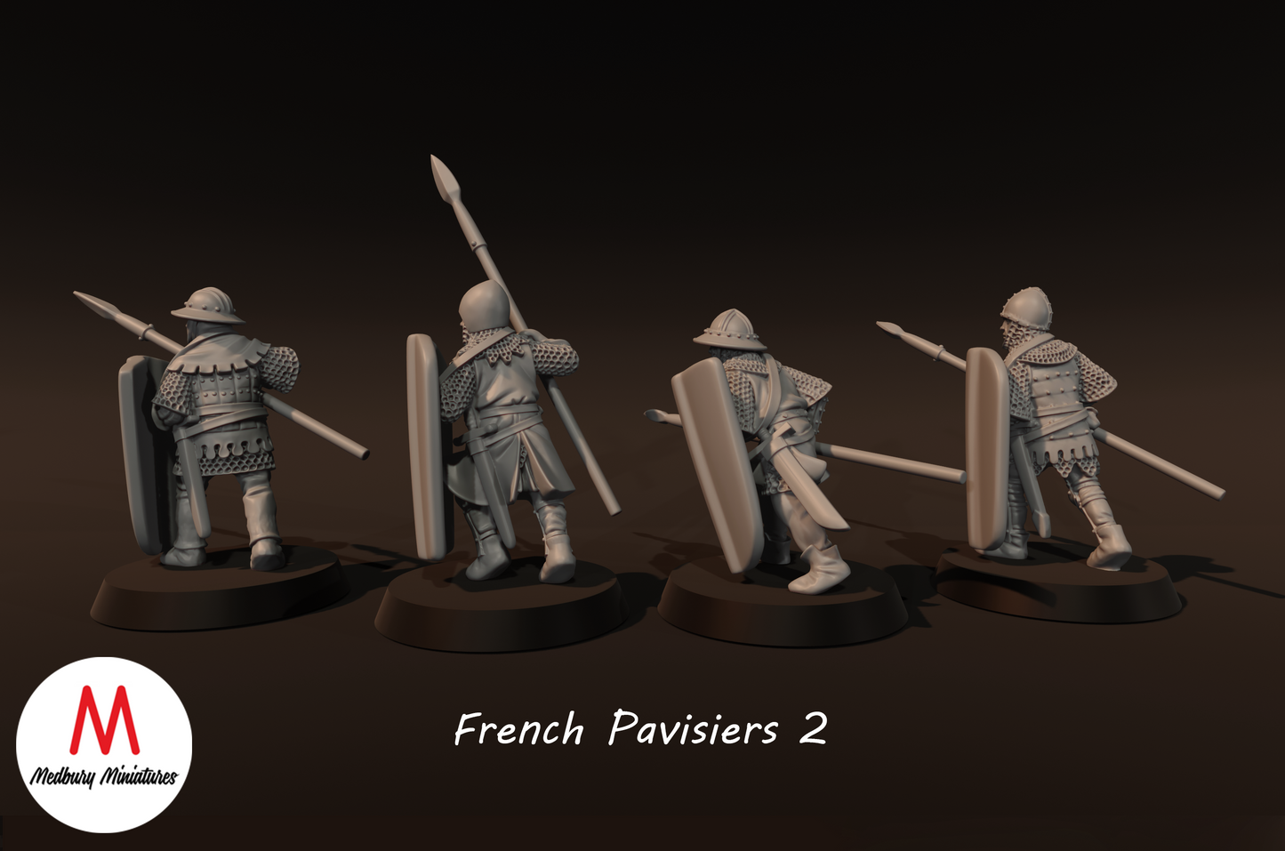 Französische Pavisiers 1 - Medbury Miniatures