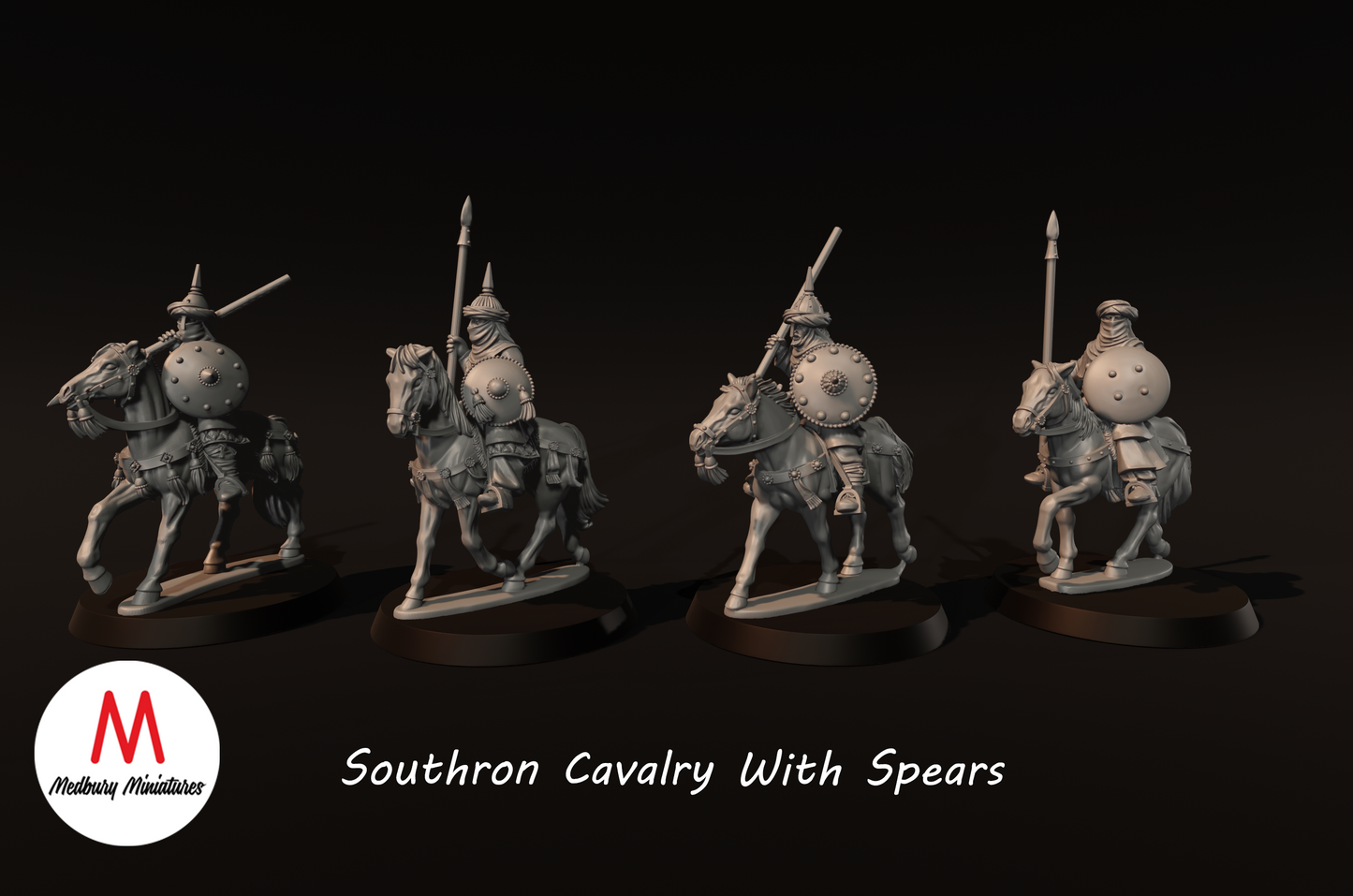 Southron Cavalry with Spears - Medbury Miniatures