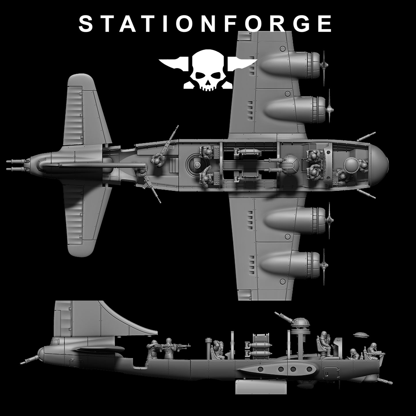 GrimGuard Bomber mit Innenausstattung - Station Forge