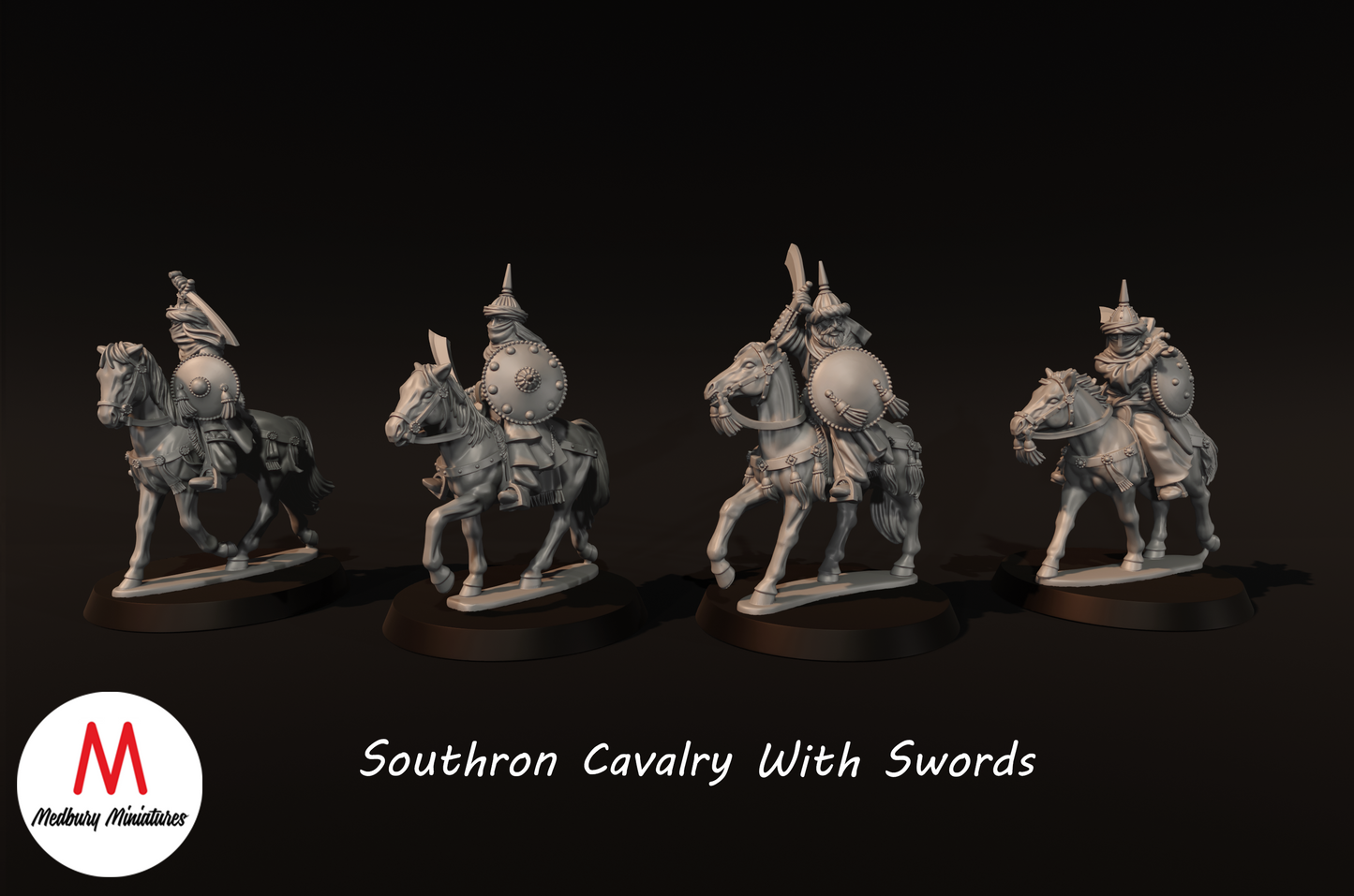 Cavalerie du Sud avec épées - Medbury Miniatures