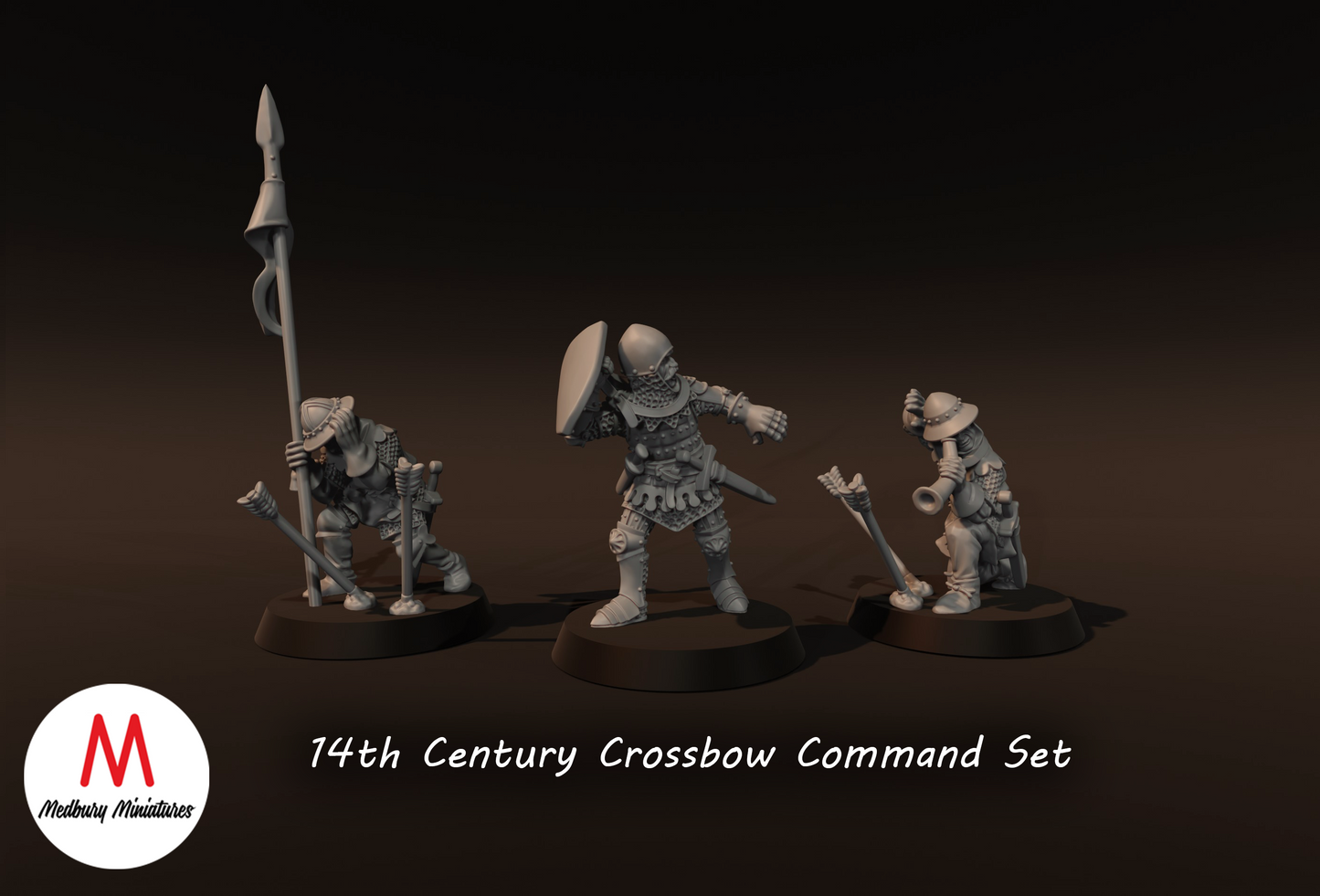 14th Century Crossbow Command Set - Medbury Miniatures