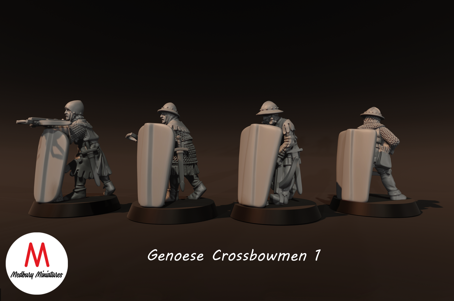 Genoese Crossbowmen 1 - Medbury Miniatures