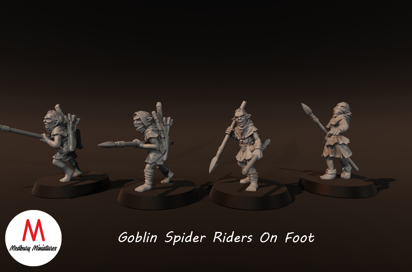 Kobold-Spinnenreiter zu Fuß - Medbury Miniatures