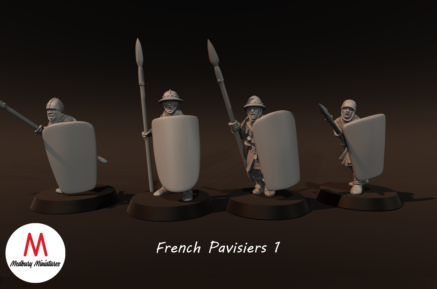 French Pavisiers 1 - Medbury Miniatures