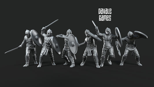 6x Gepids on Foot with Swords - Davale Games