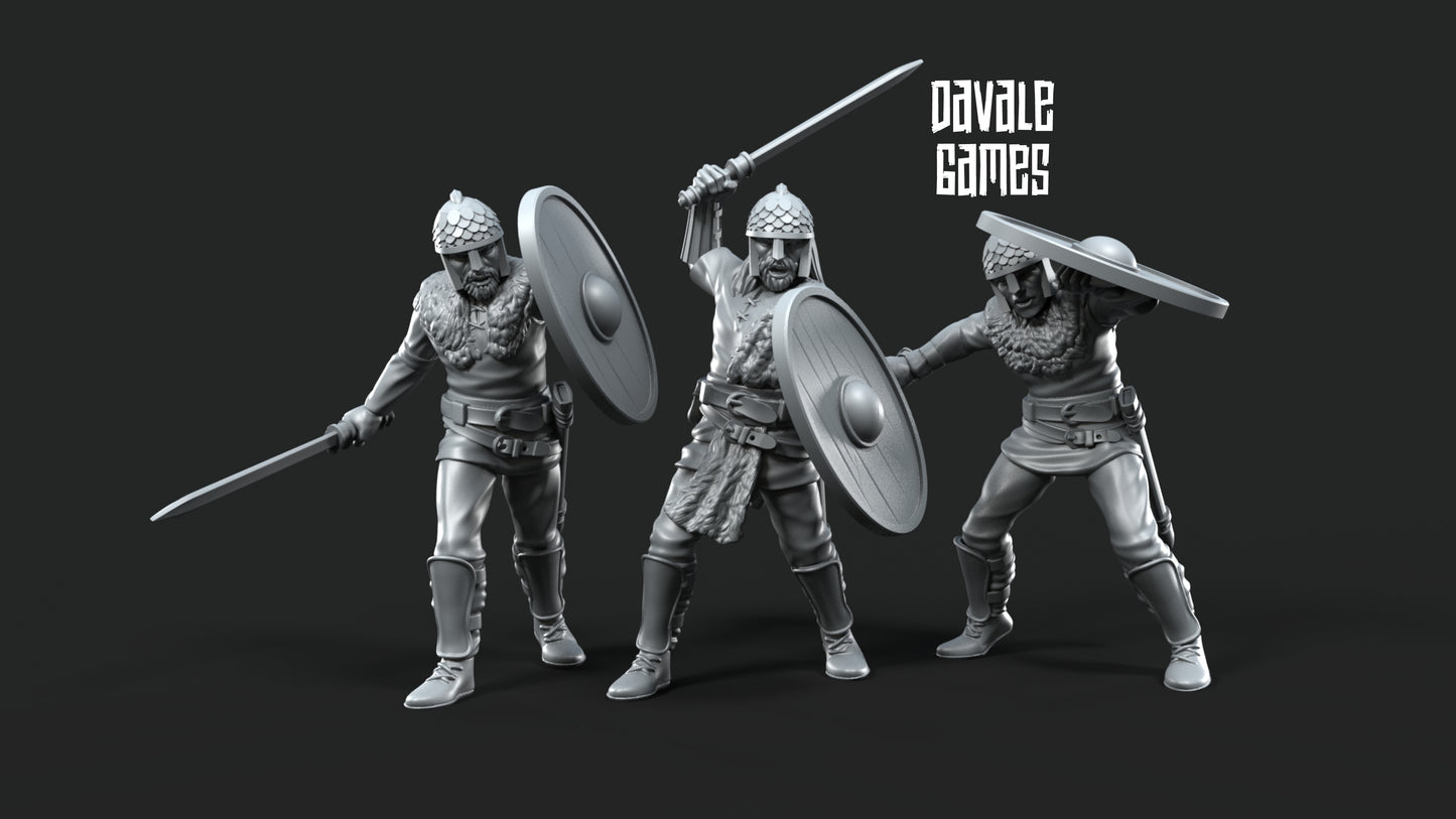 6x Gepids on Foot with Swords - Davale Games