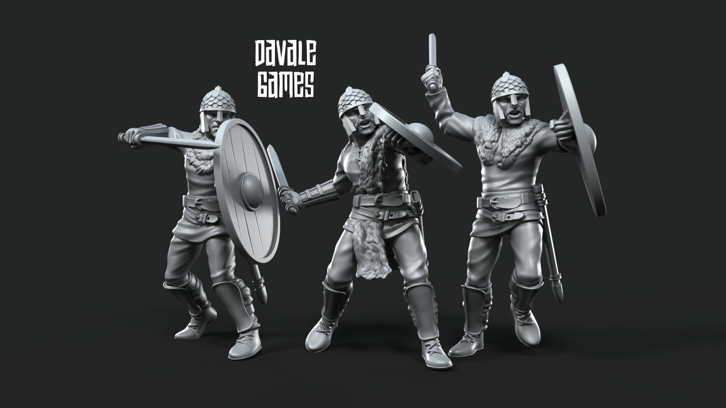 6x Gepids on Foot with Swords - Davale Games