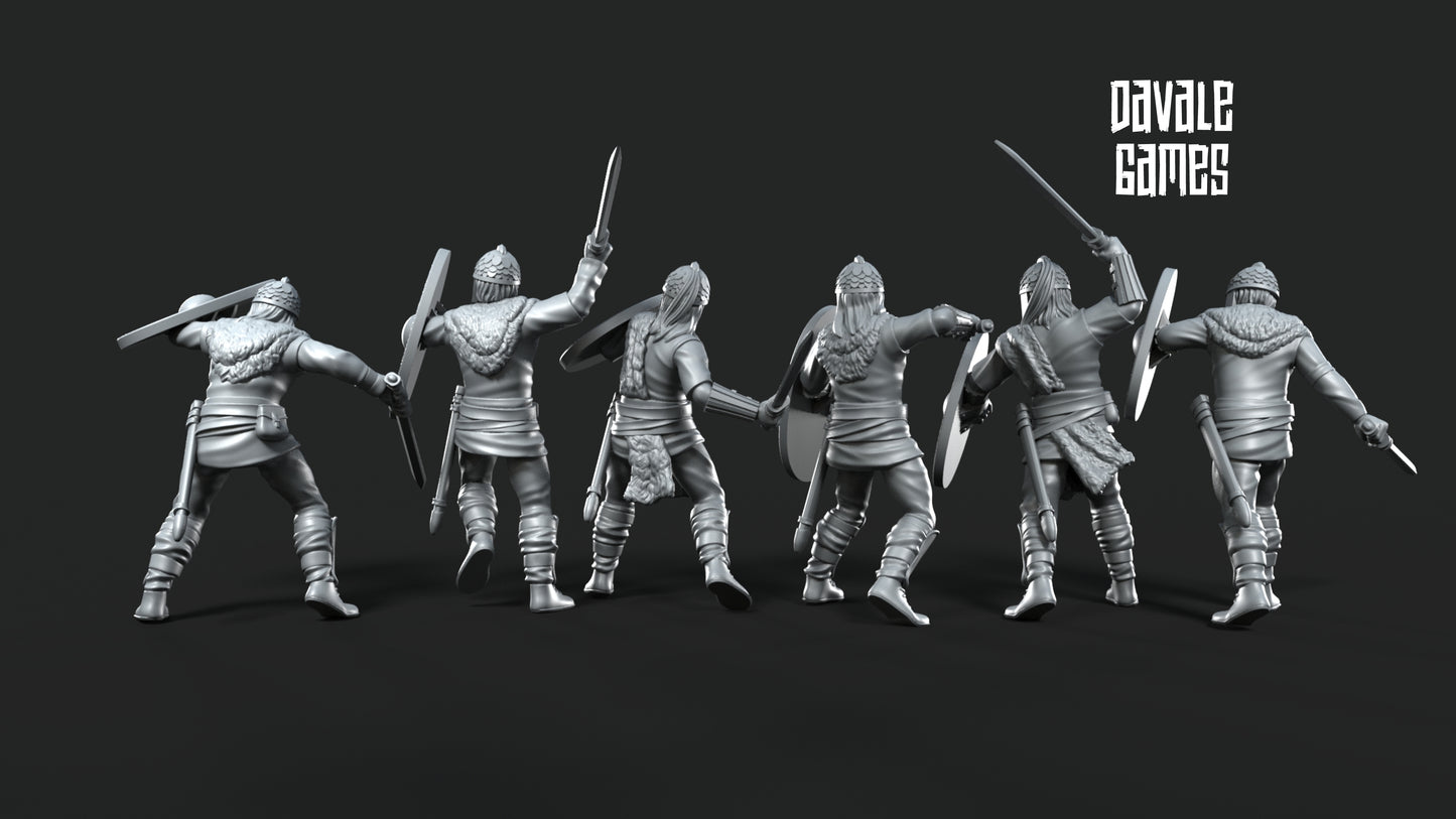 6x Gepids on Foot with Swords - Davale Games