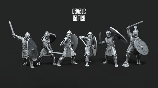 6x Roman Soldiers with Swords - Davale Games