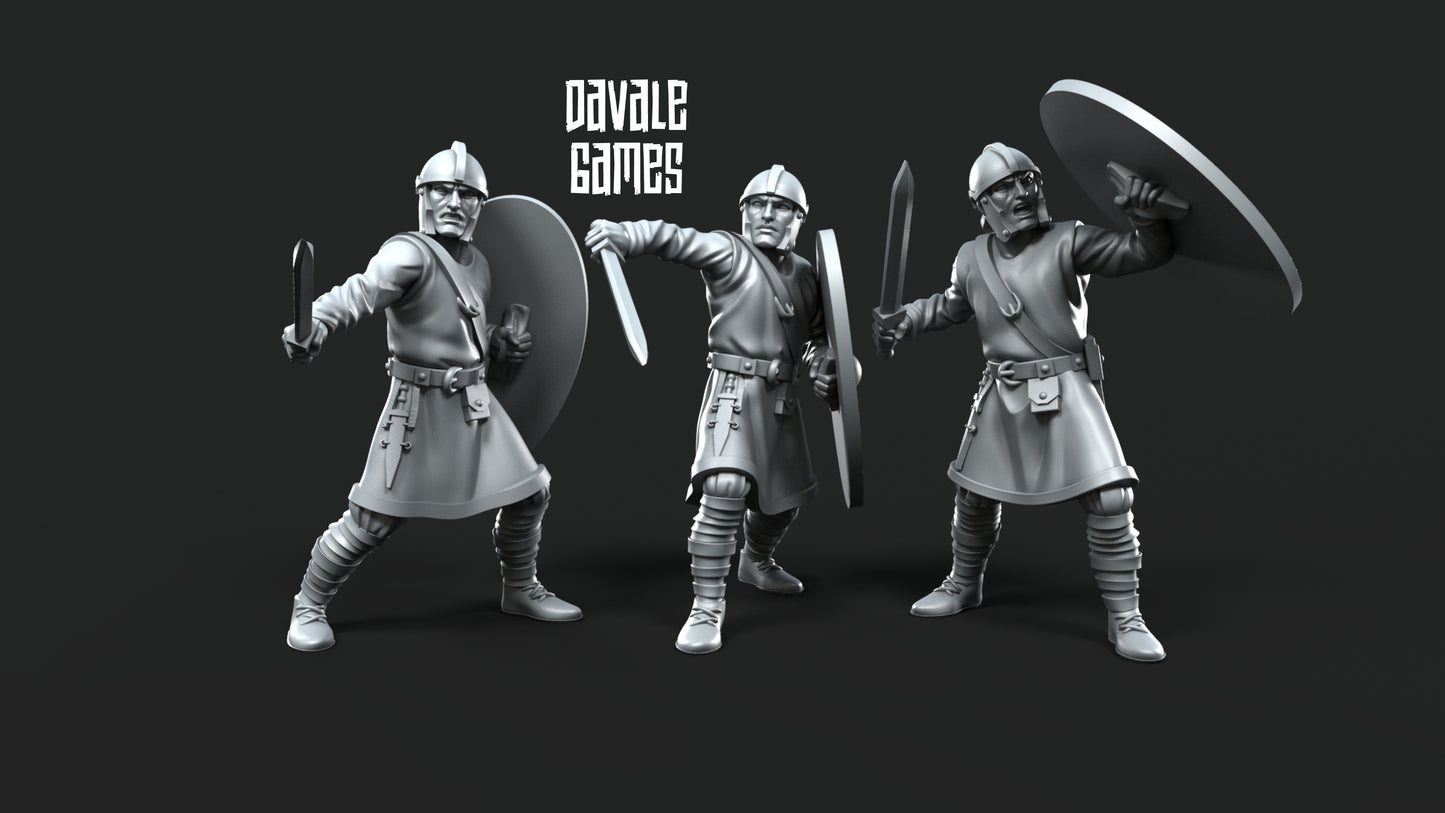 6x Roman Soldiers with Swords - Davale Games