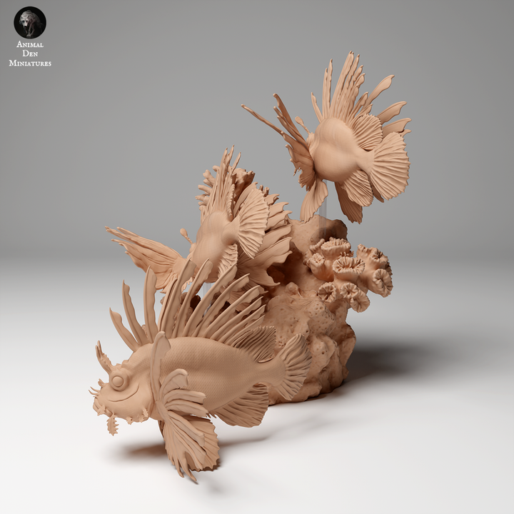 Red Lionfish - Animal Den Miniatures