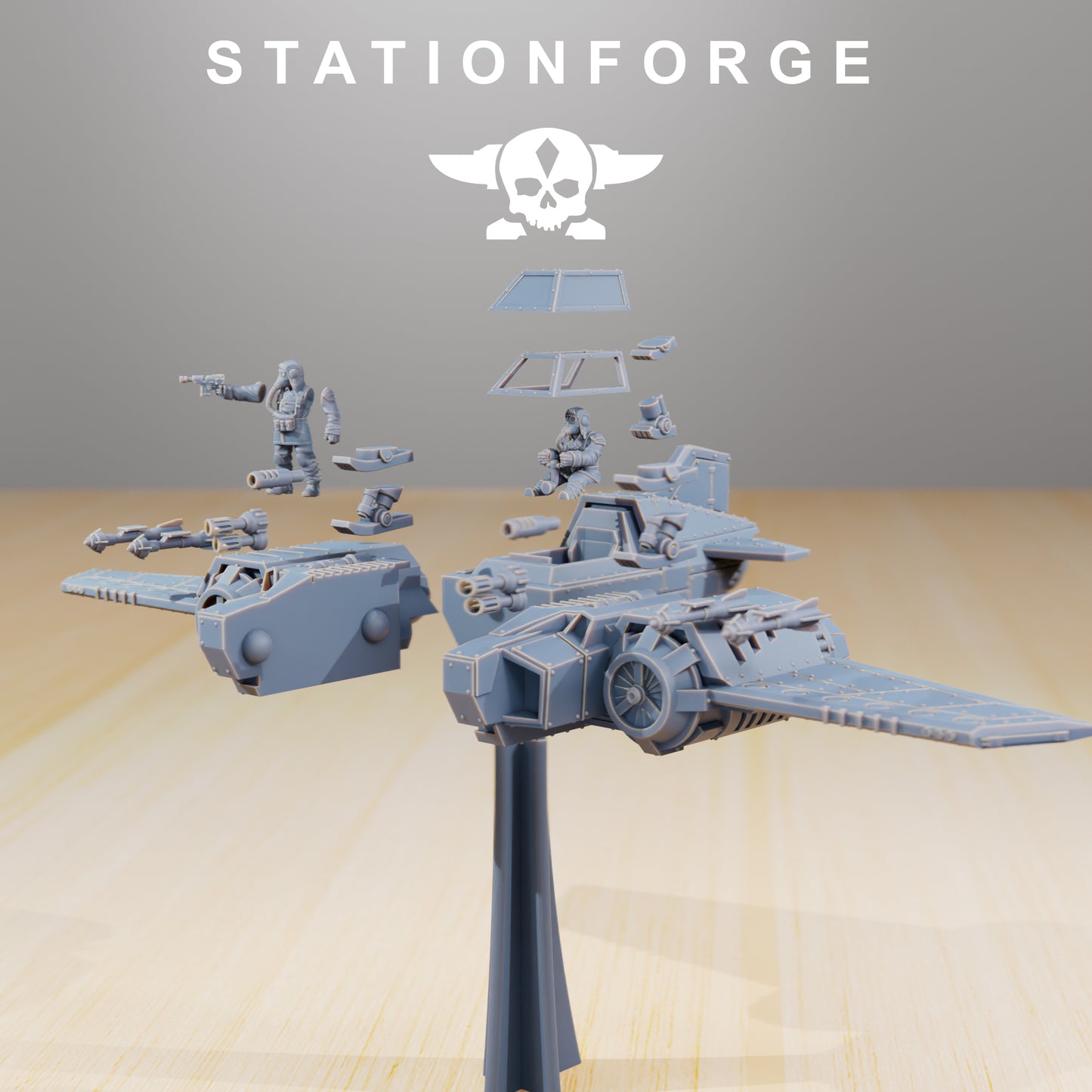 Avion de chasse GrimGuard SF-19A - Station Forge