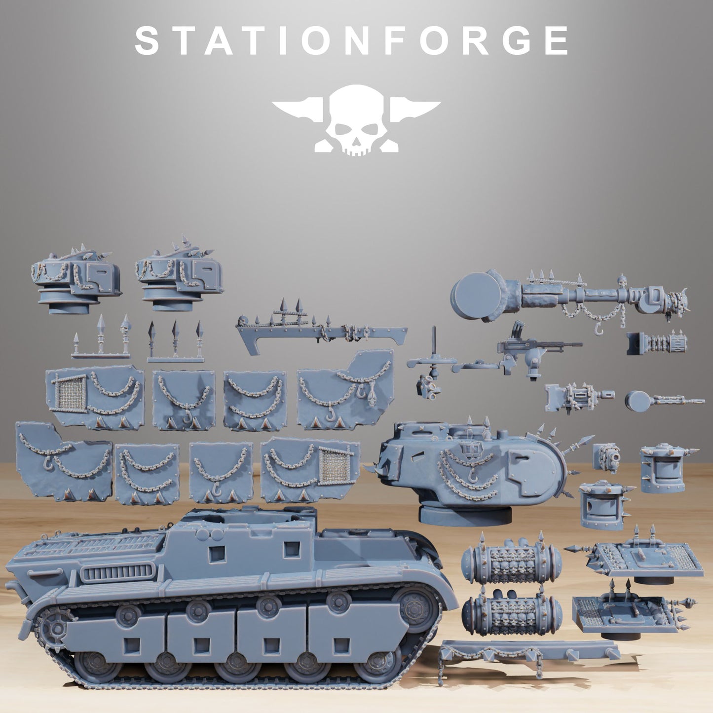 Schwerer Panzer Grimguard mit Corrupted Conversion Kit - Station Forge