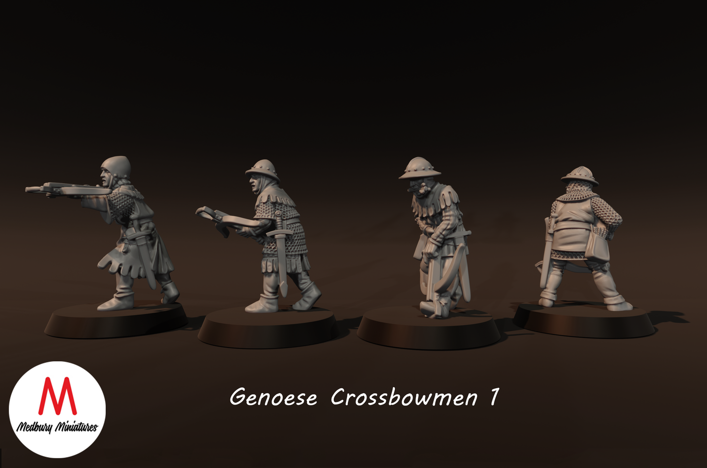 Genoese Crossbowmen 1 - Medbury Miniatures