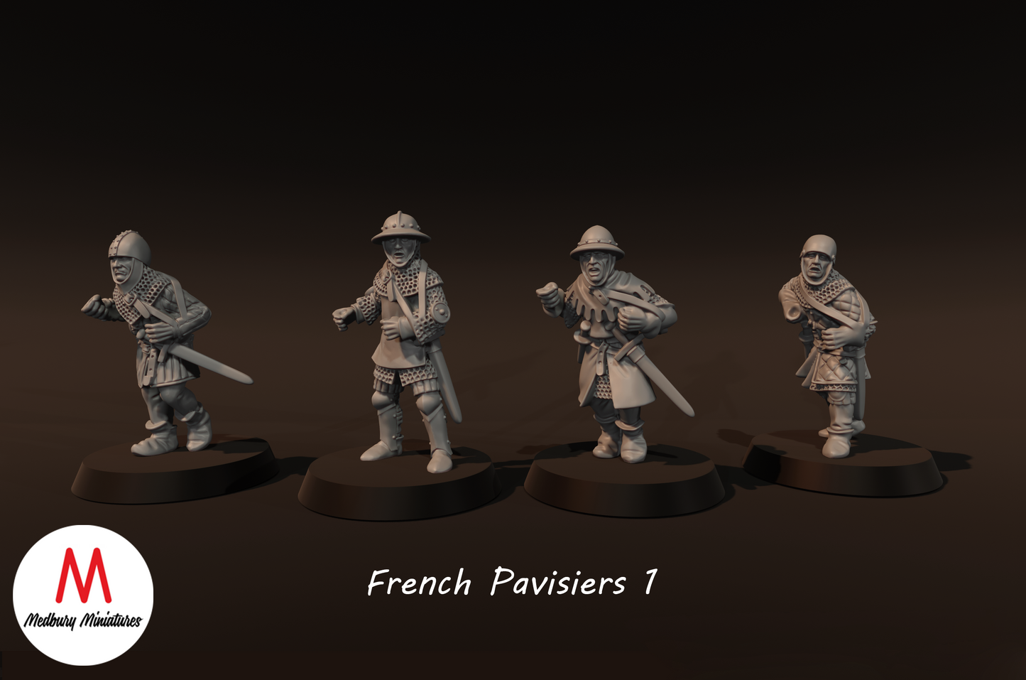 French Pavisiers 1 - Medbury Miniatures