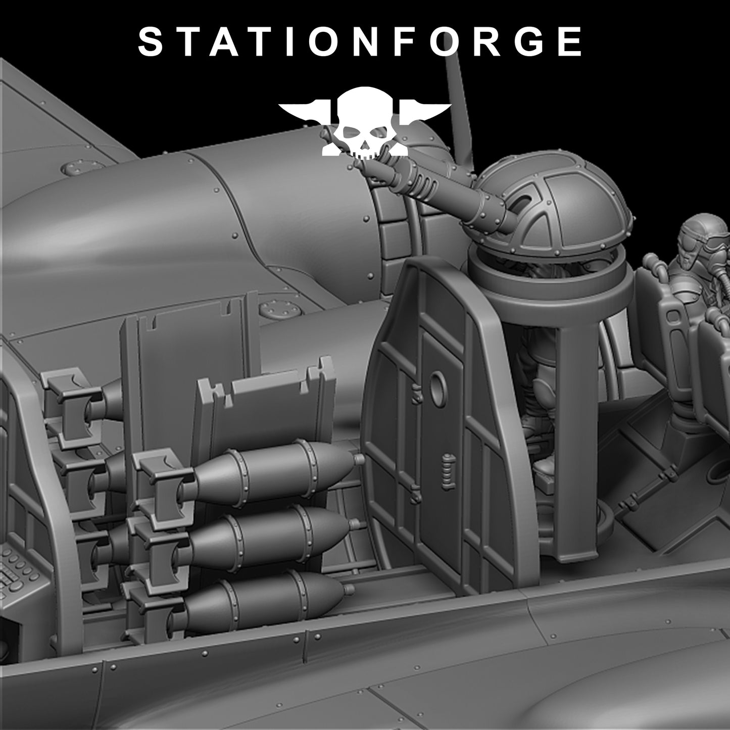 GrimGuard Bomber mit Innenausstattung - Station Forge