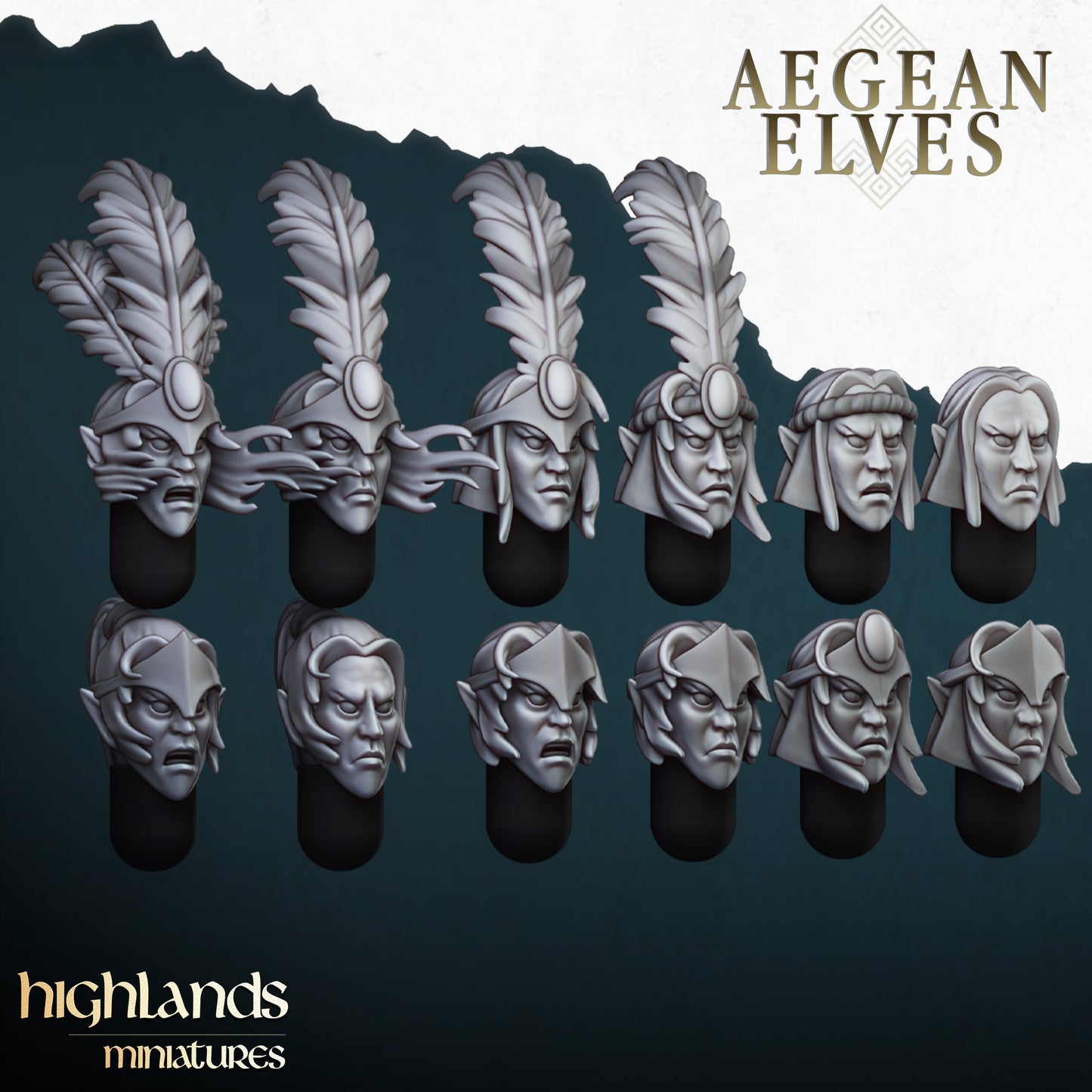 Aegean Elves Archers - Highlands Miniatures