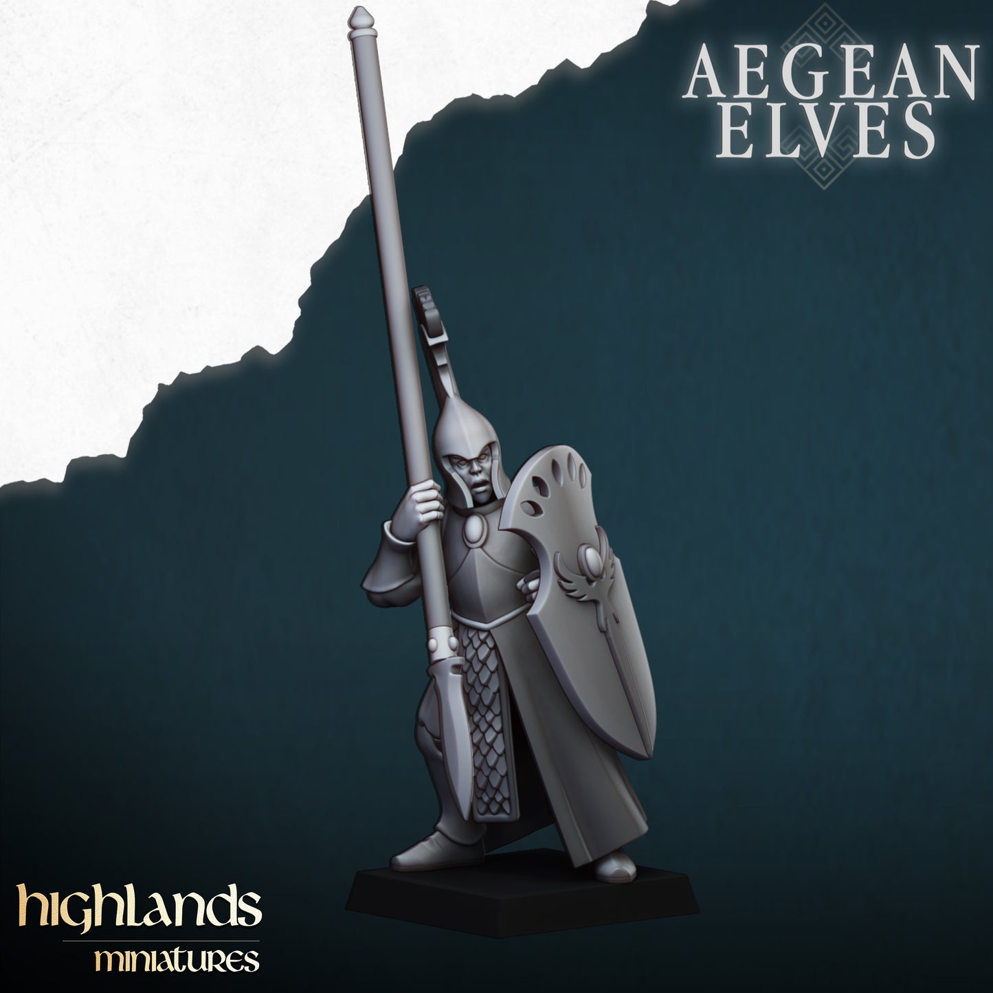 Aegean Elves Spearmen - Highlands Miniatures