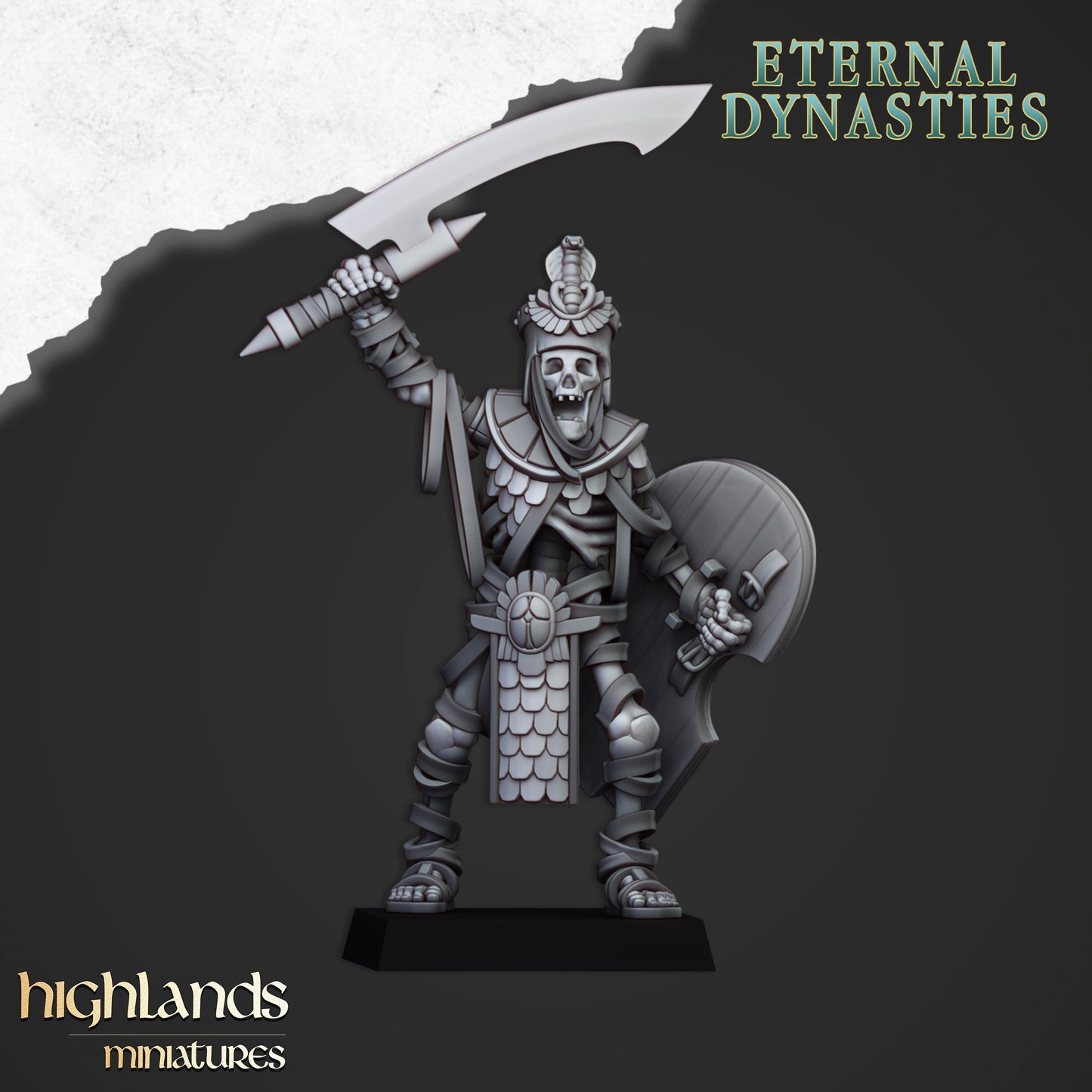 Garde antique avec hallebardes - Highlands Miniatures