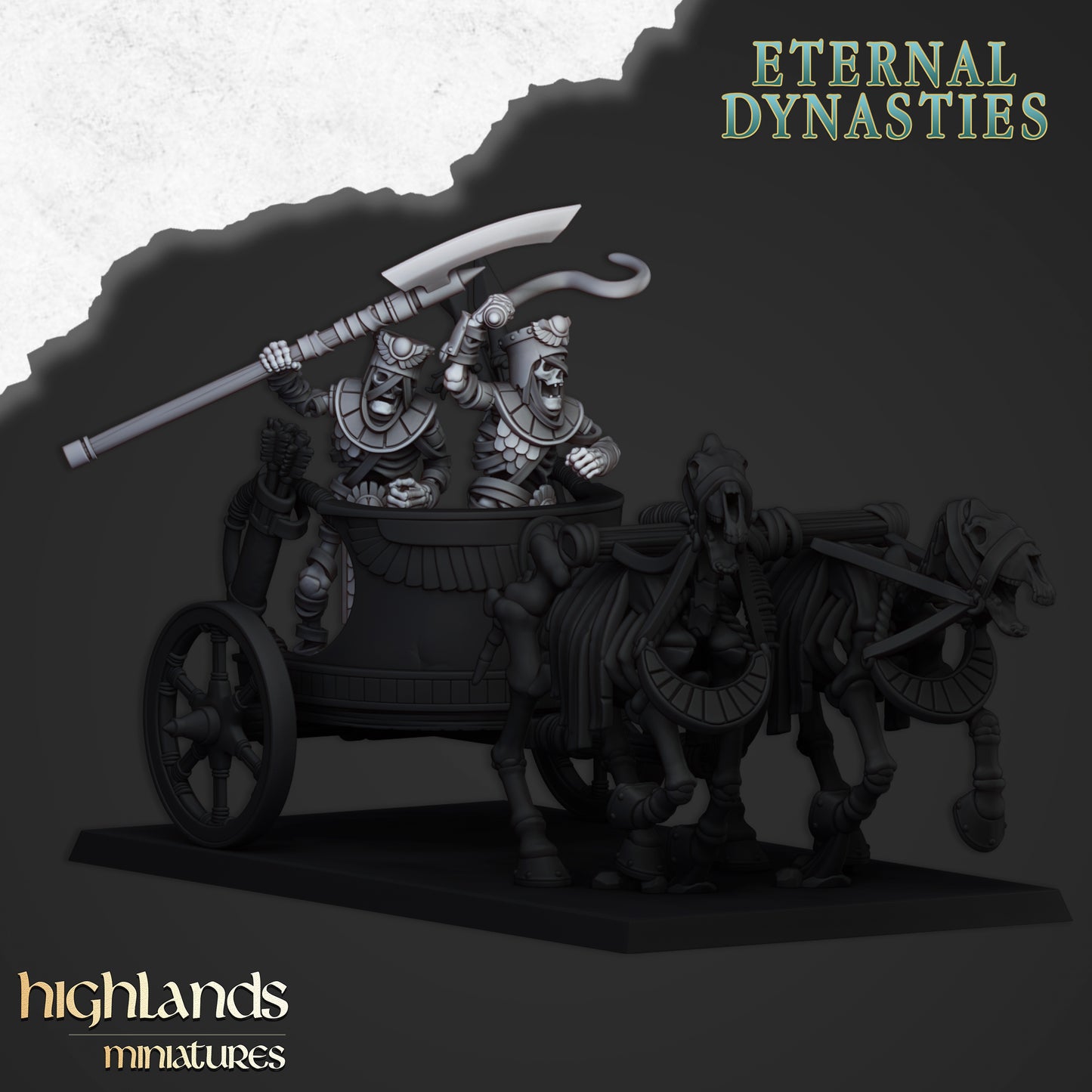 Ancient Guard Chariot Crew - Eternal Dynasties - Highlands Miniatures