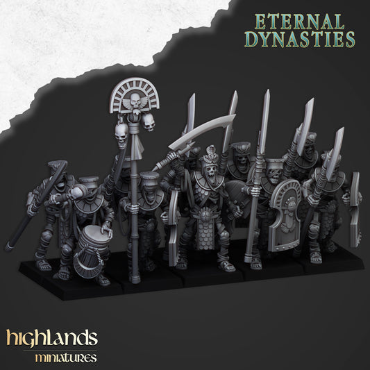 Ancient Guard with Halberds - Eternal Dynasties - Highlands Miniatures