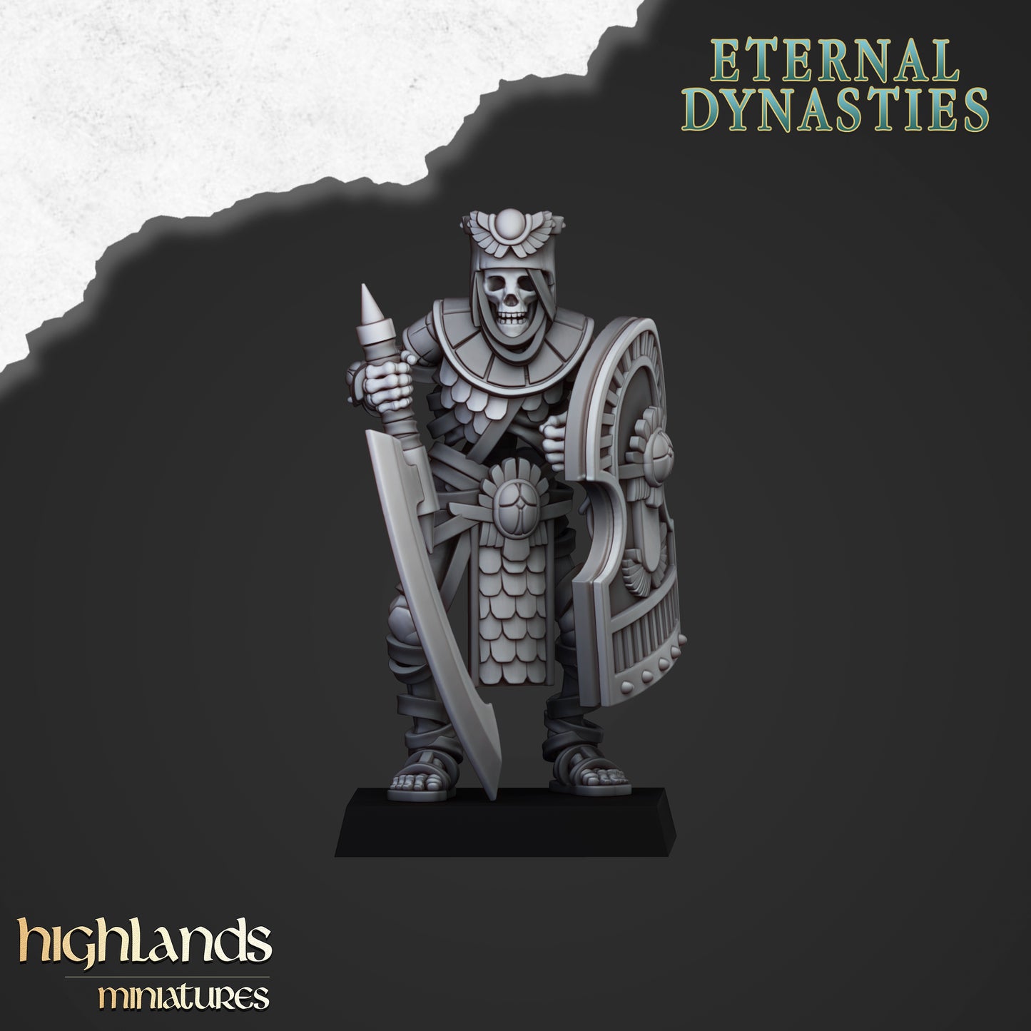 Ancient Guard with Swords - Eternal Dynasties - Highlands Miniatures