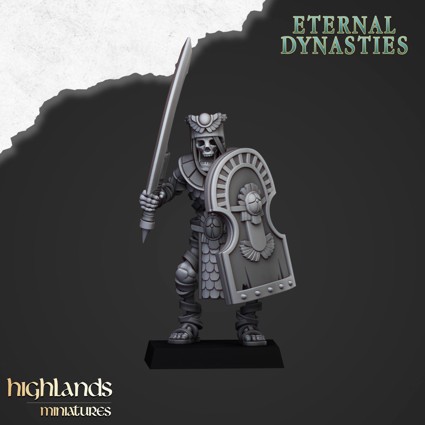 Ancient Guard with Swords - Eternal Dynasties - Highlands Miniatures