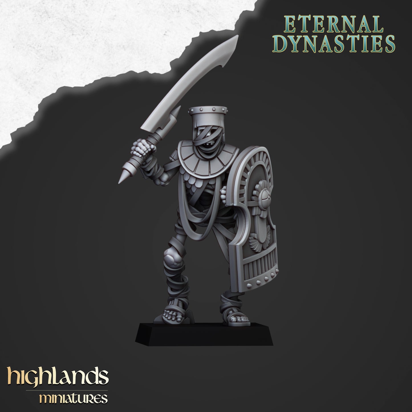 Ancient Guard with Swords - Eternal Dynasties - Highlands Miniatures