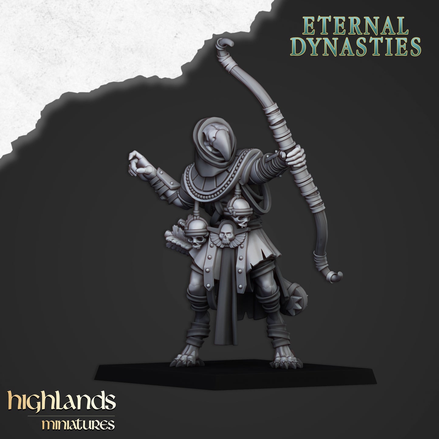 Garde d'Anubis avec des arcs géants - Highlands Miniatures