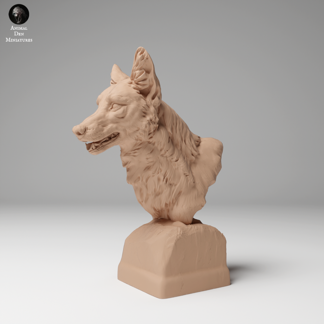 Coyote Bust - Animal Den Miniatures