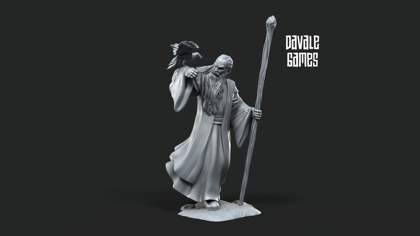 Blood-Handed Mage on Foot and Mounted - Davale Games