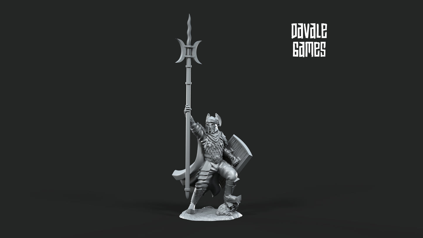 Dragon Army Captain on Foot and Mounted - Dragon Army - Davale Games