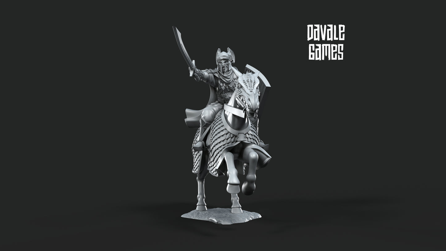 Dragon Army Captain on Foot and Mounted - Dragon Army - Davale Games