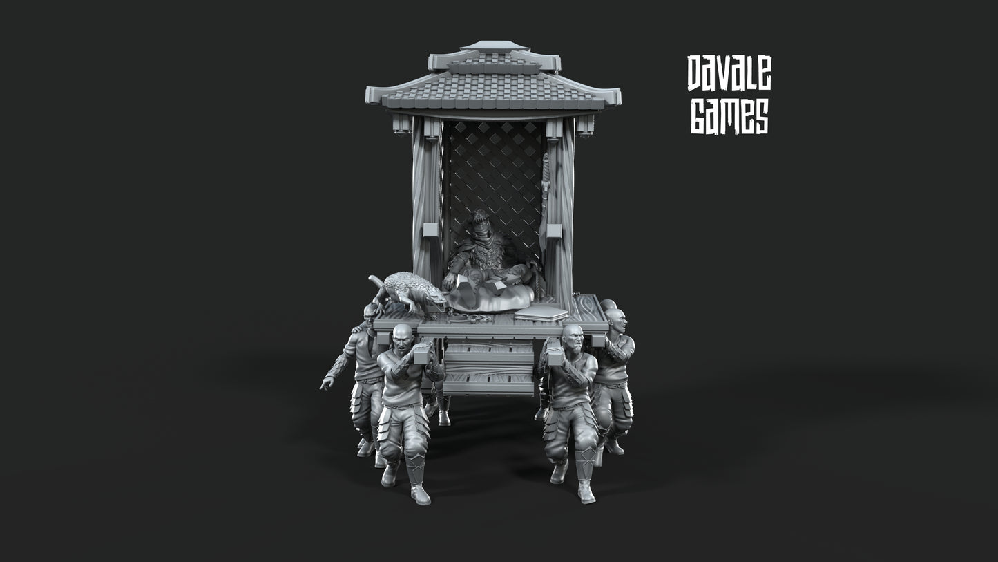 Dragon Army King on Palanquin Version A - Dragon Army - Davale Games