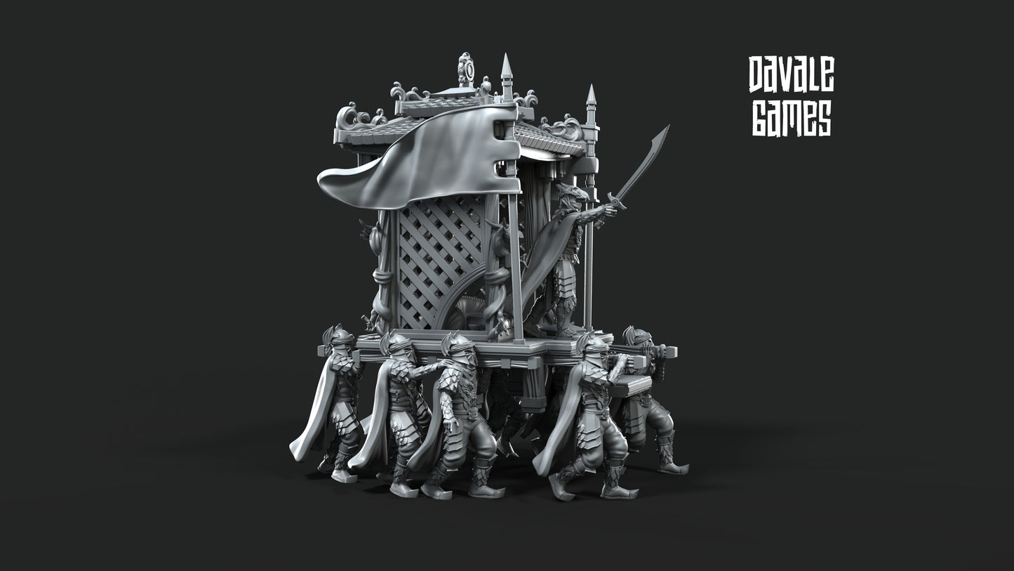 Dragon Army King on Palanquin Version B - Dragon Army - Davale Games