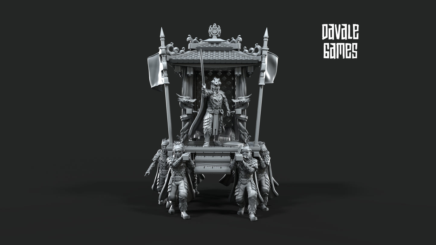 Dragon Army King on Palanquin Version B - Dragon Army - Davale Games