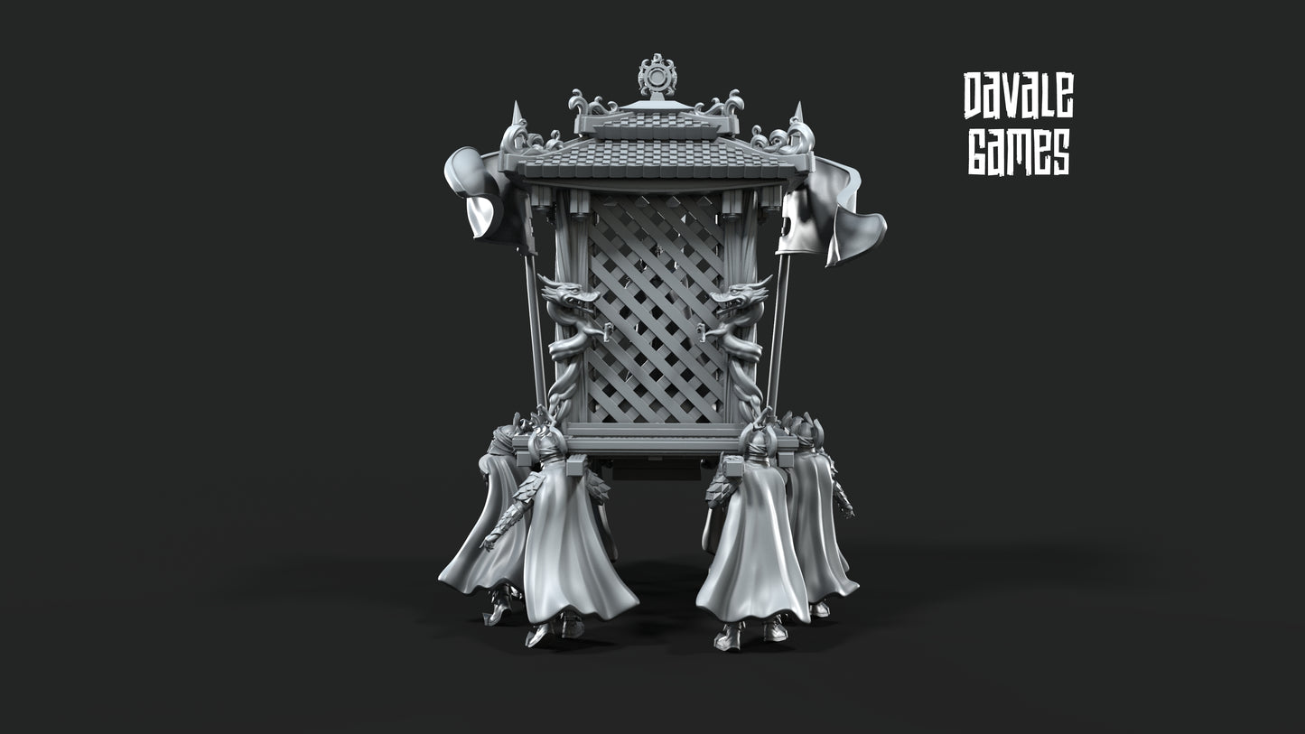 Dragon Army King on Palanquin Version B - Dragon Army - Davale Games