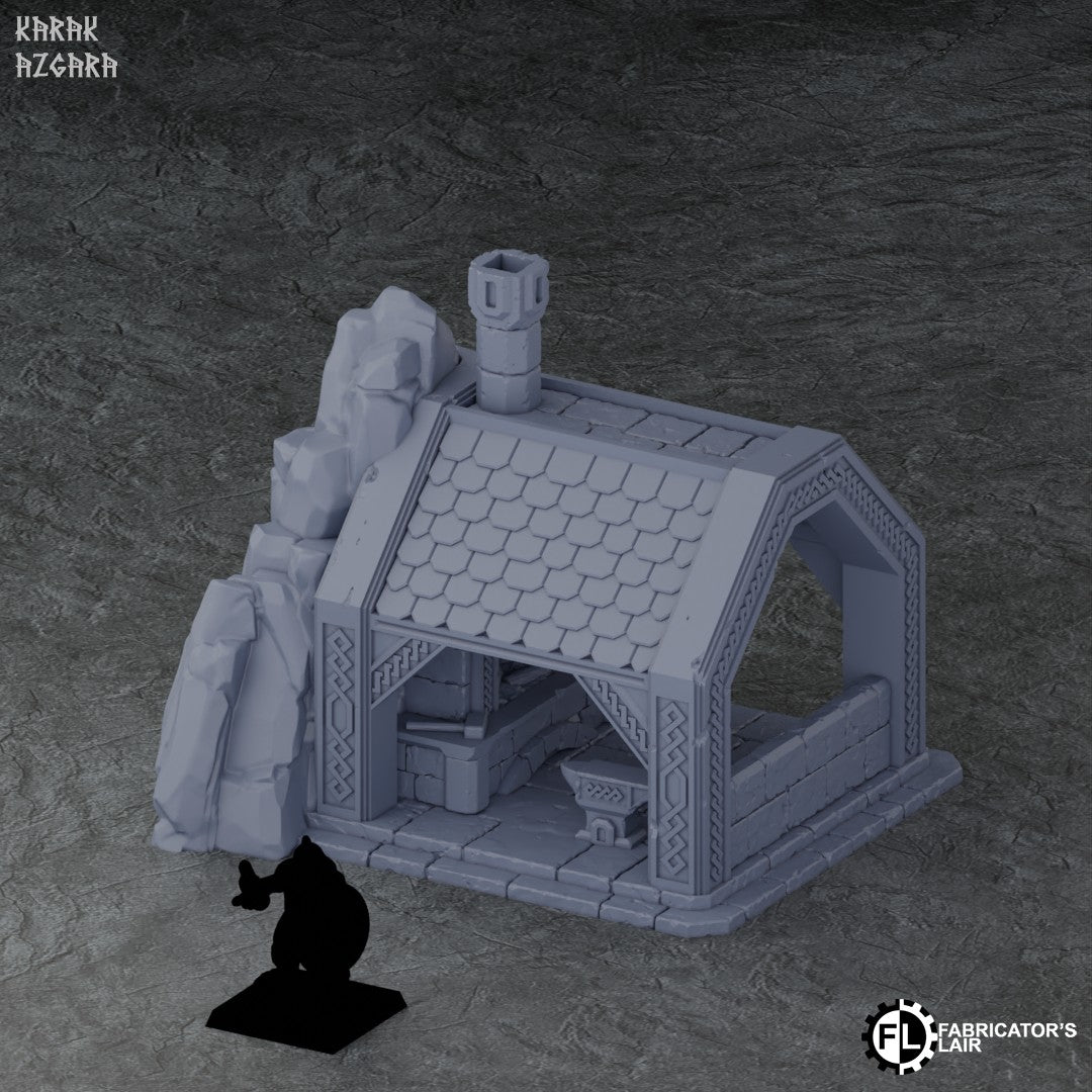 Dwarf Forge with Roof - Scenery - Karak Azgara - Fabricator's Lair