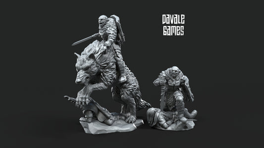 Korvog, Orc Lord Commander on Foot and Mounted - Davale Games